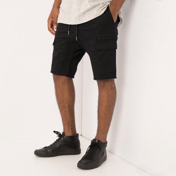 MEN’S NEW Zanerobe Size 32 Sureshot Cargo Shorts Black - Picture 6 of 7